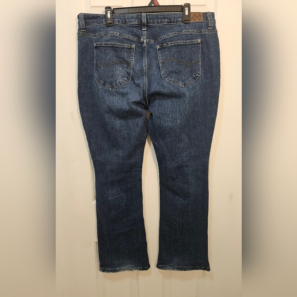 Lee Dark Blue Bootcut Leg Jeans - Picture 2 of 5
